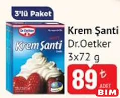 DR. OETKER KREM ŞANTİ 3X72 G fiyat ve kampanya bilgisi